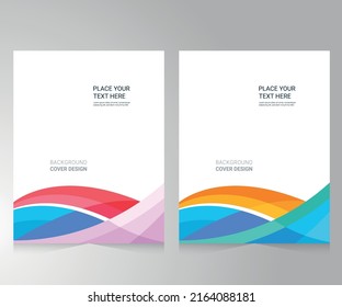 Cover design for annual report and business catalog, magazine, flyer or booklet. Brochure template layout. A4 cover vector EPS-10