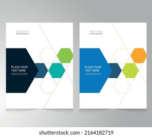 Cover design for annual report and business catalog, magazine, flyer or booklet. Brochure template layout. A4 cover vector EPS-10