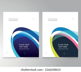 Cover design for annual report and business catalog, magazine, flyer or booklet. Brochure template layout. A4 cover vector EPS-10