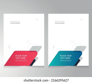 Cover design for annual report and business catalog, magazine, flyer or booklet. Brochure template layout. A4 cover vector EPS-10