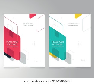 Cover design for annual report and business catalog, magazine, flyer or booklet. Brochure template layout. A4 cover vector EPS-10