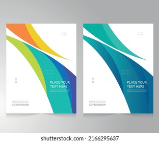 Cover design for annual report and business catalog, magazine, flyer or booklet. Brochure template layout. A4 cover vector EPS-10