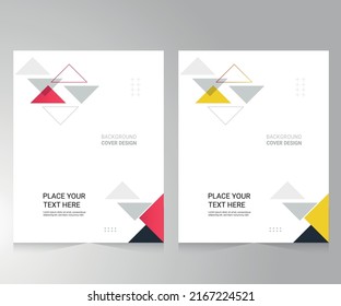 Cover design for annual report and business catalog, magazine, flyer or booklet. Brochure template layout. A4 cover vector EPS-10