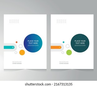 Cover design for annual report and business catalog, magazine, flyer or booklet. Brochure template layout. A4 cover vector EPS-10