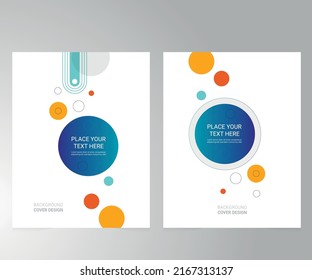 Cover design for annual report and business catalog, magazine, flyer or booklet. Brochure template layout. A4 cover vector EPS-10