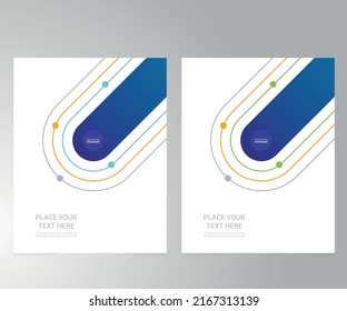 Cover design for annual report and business catalog, magazine, flyer or booklet. Brochure template layout. A4 cover vector EPS-10