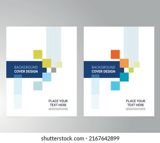 Cover design for annual report and business catalog, magazine, flyer or booklet. Brochure template layout. A4 cover vector EPS-10