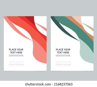 Cover design for annual report and business catalog, magazine, flyer or booklet. Brochure template layout. A4 cover vector EPS-10