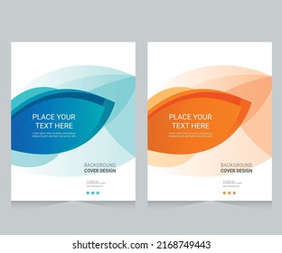 Diseño de portada para el informe anual y catálogo de negocios, revista, folleto o folleto. Diseño de plantilla de folleto. Vector de cubierta A4 EPS-10