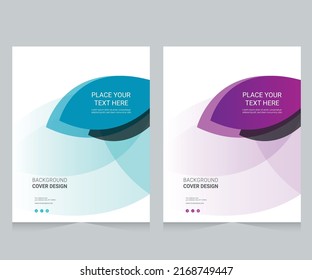 Cover design for annual report and business catalog, magazine, flyer or booklet. Brochure template layout. A4 cover vector EPS-10