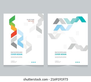 Cover design for annual report and business catalog, magazine, flyer or booklet. Brochure template layout. A4 cover vector EPS-10