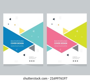 Cover design for annual report and business catalog, magazine, flyer or booklet. Brochure template layout. A4 cover vector EPS-10