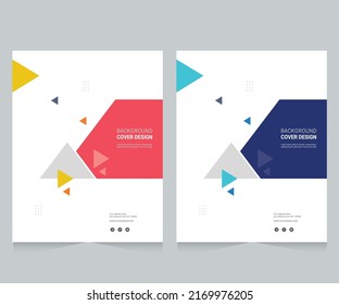 Cover design for annual report and business catalog, magazine, flyer or booklet. Brochure template layout. A4 cover vector EPS-10