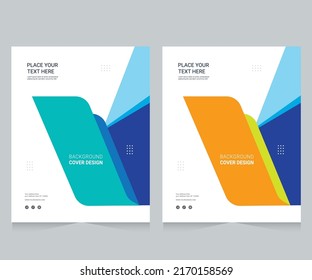 Cover design for annual report and business catalog, magazine, flyer or booklet. Brochure template layout. A4 cover vector EPS-10