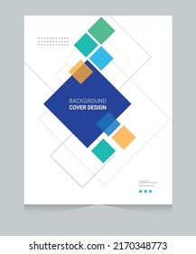 Cover design for annual report and business catalog, magazine, flyer or booklet. Brochure template layout. A4 cover vector EPS-10