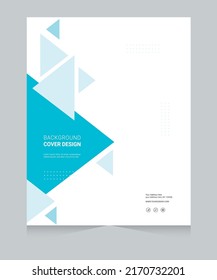 Cover design for annual report and business catalog, magazine, flyer or booklet. Brochure template layout. A4 cover vector EPS-10