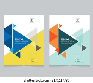 Cover design for annual report and business catalog, magazine, flyer or booklet. Brochure template layout. A4 cover vector EPS-10