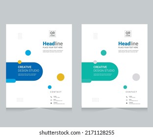 Cover design for annual report and business catalog, magazine, flyer or booklet. Brochure template layout. A4 cover vector EPS-10