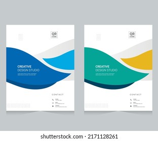 Cover design for annual report and business catalog, magazine, flyer or booklet. Brochure template layout. A4 cover vector EPS-10