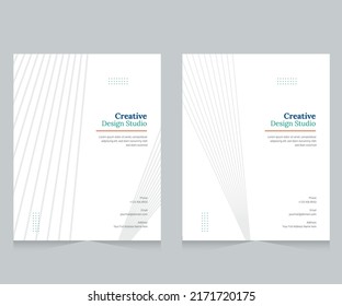 Cover design for annual report and business catalog, magazine, flyer or booklet. Brochure template layout. A4 cover vector EPS-10