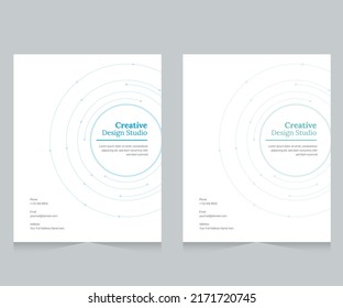 Diseño de portada para el informe anual y catálogo de negocios, revista, folleto o folleto. Diseño de plantilla de folleto. Vector de cubierta A4 EPS-10