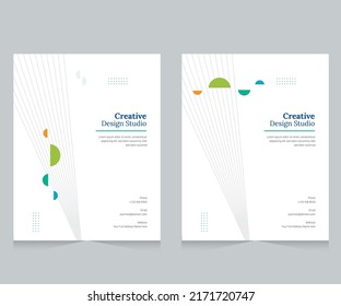 Cover design for annual report and business catalog, magazine, flyer or booklet. Brochure template layout. A4 cover vector EPS-10