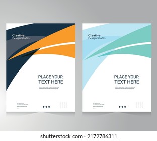 Cover design for annual report and business catalog, magazine, flyer or booklet. Brochure template layout. A4 cover vector EPS-10