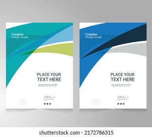 Cover design for annual report and business catalog, magazine, flyer or booklet. Brochure template layout. A4 cover vector EPS-10