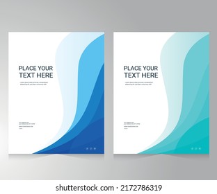 Cover design for annual report and business catalog, magazine, flyer or booklet. Brochure template layout. A4 cover vector EPS-10