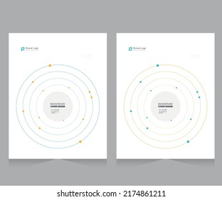 Cover design for annual report and business catalog, magazine, flyer or booklet. Brochure template layout. A4 cover vector EPS-10