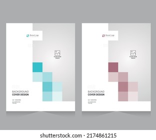 Cover design for annual report and business catalog, magazine, flyer or booklet. Brochure template layout. A4 cover vector EPS-10