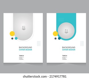 Cover design for annual report and business catalog, magazine, flyer or booklet. Brochure template layout. A4 cover vector EPS-10