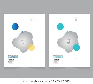 Cover design for annual report and business catalog, magazine, flyer or booklet. Brochure template layout. A4 cover vector EPS-10