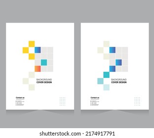 Cover design for annual report and business catalog, magazine, flyer or booklet. Brochure template layout. A4 cover vector EPS-10