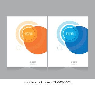 Cover design for annual report and business catalog, magazine, flyer or booklet. Brochure template layout. A4 cover vector EPS-10