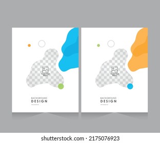 Cover design for annual report and business catalog, magazine, flyer or booklet. Brochure template layout. A4 cover vector EPS-10