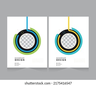 Cover design for annual report and business catalog, magazine, flyer or booklet. Brochure template layout. A4 cover vector EPS-10