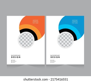 Cover design for annual report and business catalog, magazine, flyer or booklet. Brochure template layout. A4 cover vector EPS-10