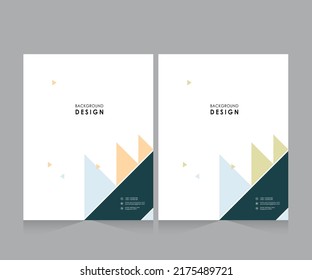 Cover design for annual report and business catalog, magazine, flyer or booklet. Brochure template layout. A4 cover vector EPS-10