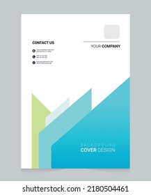 Cover design for annual report and business catalog, magazine, flyer or booklet. Brochure template layout. A4 cover vector EPS-10