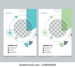 Cover design for annual report and business catalog, magazine, flyer or booklet. Brochure template layout. A4 cover vector EPS-10