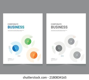 Cover design for annual report and business catalog, magazine, flyer or booklet. Brochure template layout. A4 cover vector EPS-10