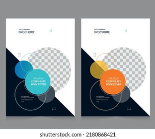 Cover design for annual report and business catalog, magazine, flyer or booklet. Brochure template layout. A4 cover vector EPS-10