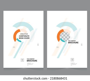 Cover design for annual report and business catalog, magazine, flyer or booklet. Brochure template layout. A4 cover vector EPS-10