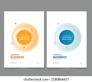 Cover design for annual report and business catalog, magazine, flyer or booklet. Brochure template layout. A4 cover vector EPS-10