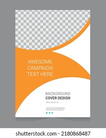 Cover design for annual report and business catalog, magazine, flyer or booklet. Brochure template layout. A4 cover vector EPS-10