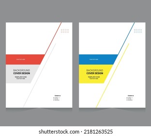 Cover design for annual report and business catalog, magazine, flyer or booklet. Brochure template layout. A4 cover vector EPS-10