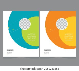 Cover design for annual report and business catalog, magazine, flyer or booklet. Brochure template layout. A4 cover vector EPS-10