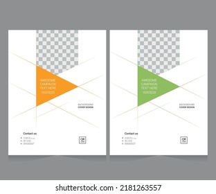 Cover design for annual report and business catalog, magazine, flyer or booklet. Brochure template layout. A4 cover vector EPS-10