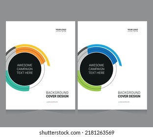 Cover design for annual report and business catalog, magazine, flyer or booklet. Brochure template layout. A4 cover vector EPS-10